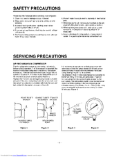 LG GR-151SPF  precaution Servicing Precautions