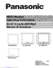 Panasonic CT-27HL15 Manual