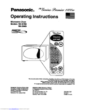 Panasonic The Genius Premier NN-S969 Operating Instructions Manual