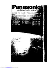 Panasonic CT-G2937X Manual