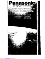 Panasonic CT-13R50D Manual