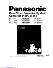 Panasonic PT-51D30X Operating Instructions Manual