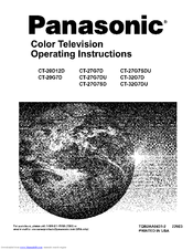 Panasonic CT-27G7SD Operating Instructions Manual