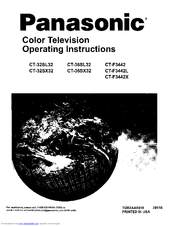 Panasonic CT-F3442X Operating Instructions Manual