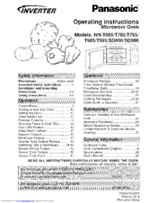 Panasonic Inverter Nn Sd986 Manuals Manualslib