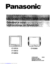 Panasonic CT-32E33 Manual
