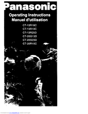 Panasonic CT-13R25D Operating Manual