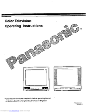 Panasonic CT20620T Operating Instructions Manual