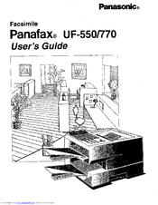 Panasonic Panafax UF-550 User Manual