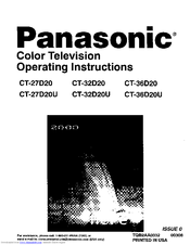 Panasonic CT-32D20 Operating Instructions Manual