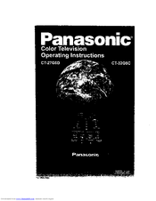 Panasonic CT-32G6C Operating Instructions Manual