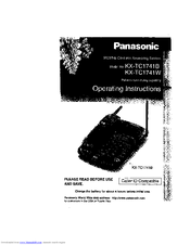 Panasonic KX-TC1741W Manual