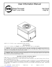 PAYNE PH2P036 User's Information Manual