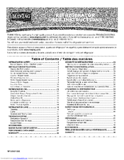MAYTAG MSB27C2XAM00 User Instructions