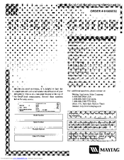 MAYTAG 61005032 User Manual
