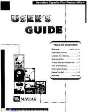 MAYTAG MAV-4 User Manual