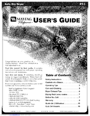 MAYTAG PY-1 User Manual