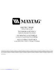 MAYTAG 3RMED4905TW0 Use & Care Manual