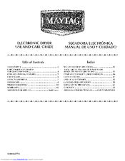 MAYTAG MGDX5SPAW0 Use And Care Manual