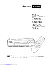 MITSUBISHI HS-U110 Owner's Manual