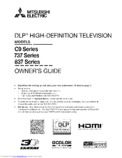 Mitsubishi Electric DLP C9 Series Owner's Manual