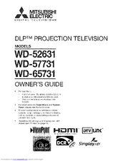 Mitsubishi Electric DLP WD-65731 Owner's Manual