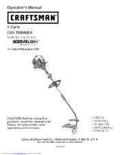 Craftsman Incredi-Pull 316.791810 Operator's Manual