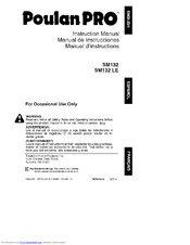 Poulan Pro SM132 Instruction Manual