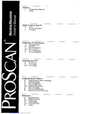 ProScan PS31108 Owner's Manual