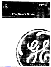 GE VGS320 User Manual
