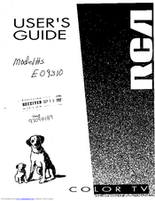 RCA EO9310 User Manual