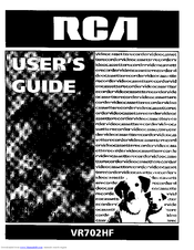 Rca VR702HF User Manual