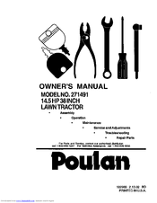 Poulan Pro 271491 Owner's Manual