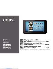Coby Kyros MID7046 Series Quick Start Manual
