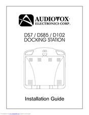 Audiovox DS102 - Car Overhead Docking Station Installation Manual