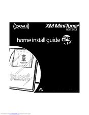 XM Satellite Radio CNP2000H - XM Mini-Tuner Home Dock Installation Manual