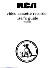 RCA VR629HFB User Manual