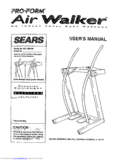 ProForm AirWalker User Manual