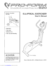 Proform CardioCrossTrainer 820 Manuals | ManualsLib