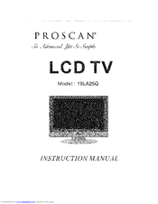 ProScan 19LA25Q Instruction Manual