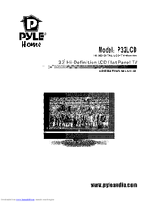 Pyle P32LCD Operating Manual