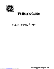 Ge 09GP344 User Manual