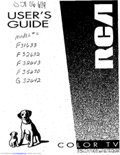 RCA F31633 User Manual