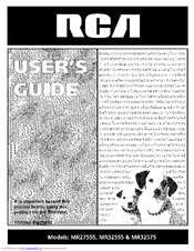 RCA MR32555 User Manual