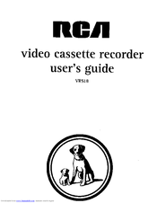RCA VR518 User Manual