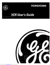 Ge VG4040 User Manual
