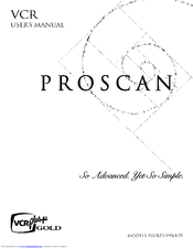 ProScan PSVR73 User Manual