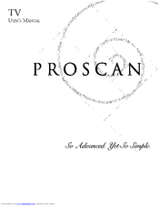 ProScan PS27600 User Manual