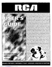 RCA MR27300 User Manual