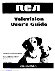 RCA MR20035 User Manual